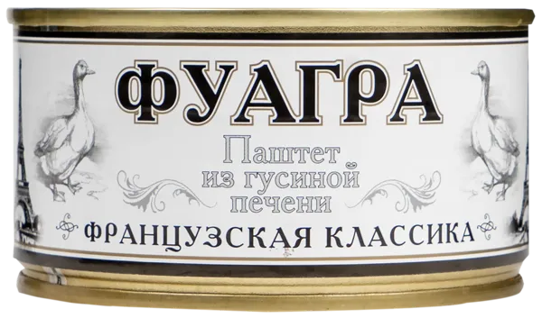 Изображение Паштет из гусиной печени Деликатес дичь фуагра Деликатес дичь ж/б, 200 г