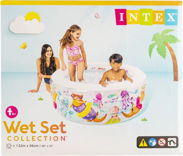 Изображение Бассейн 152*56см надувной Интекс аквариум детский Интекс м/у, 1 шт