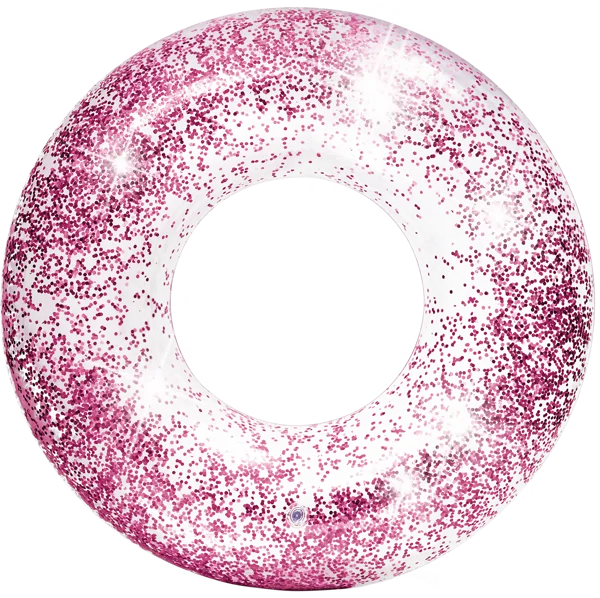 Изображение Круг 107см для плавания Интекс прозрачный с блестками Интекс к/у, 1 шт