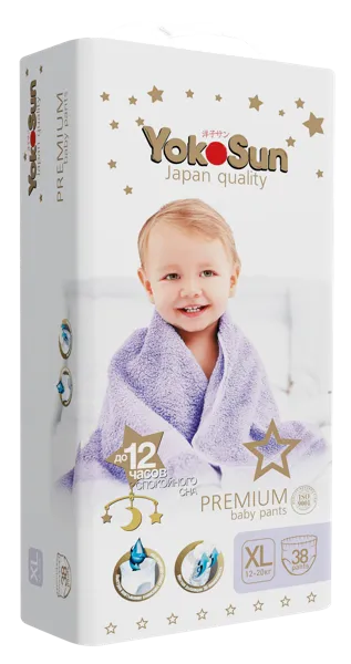 Изображение Трусики XL 12-20 кг Йокосан премиум Азия Лайф м/у, 38 шт