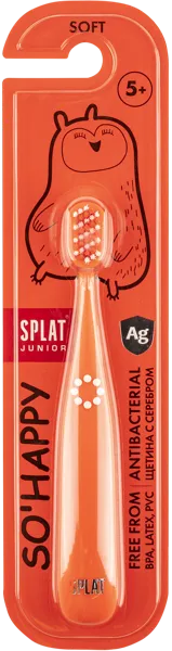Изображение Зубная щетка детская с 5 лет Сплат джуниор мягкая ионы серебра Сплат Косметика п/у, 1 шт