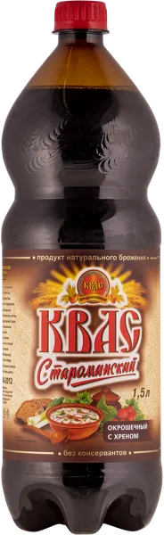 Изображение Квас с хреном Староминский окрошечный Прибой п/б, 1,5 л