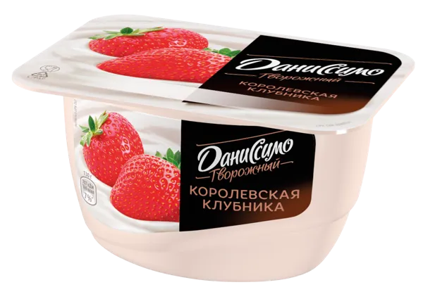Изображение Творог 5,6% Даниссимо королевская клубника Эйч энд Эн п/б, 130 г