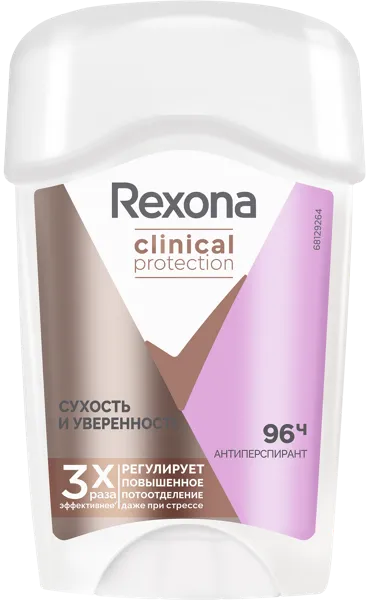 Изображение Антиперспирант стик женский Рексона клиникал сухость и уверенность Юнилевер к/у, 40 мл