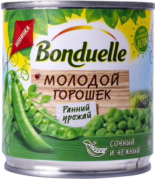 Изображение Горошек зеленый Бондюэль молодой Бондюэль ж/б, 200 г