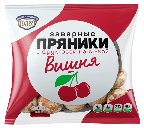 Изображение Пряники Полет вишня Полет м/у, 300 г