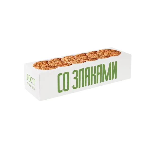 Изображение Печенье овсяное ГОСТ Полет со злаками Полет кор, 250 г