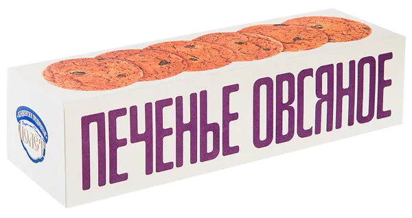 Изображение Печенье овсяное ГОСТ Полет с изюмом Полет кор, 250 г