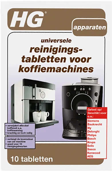 Изображение Таблетки от накипи Эйчджи для кофемашин ЭйчДжи п/у, 10 шт