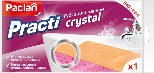 Изображение Губка для ванной Паклан практи кристалл СеДо сп м/у, 1 шт
