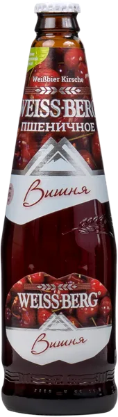 Изображение Пивной напиток светлый Лагер 4,0% Бочкари вайс берг вишня Бочкаревский ПЗ с/б, 0,44 л