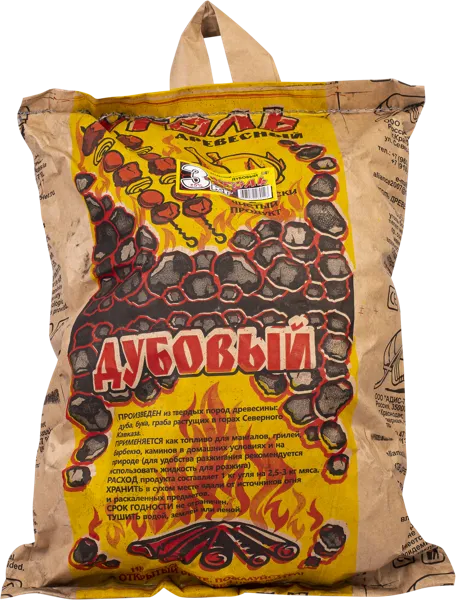 Изображение Уголь дубовый Древесный Адис 777 к/у, 3 КГ