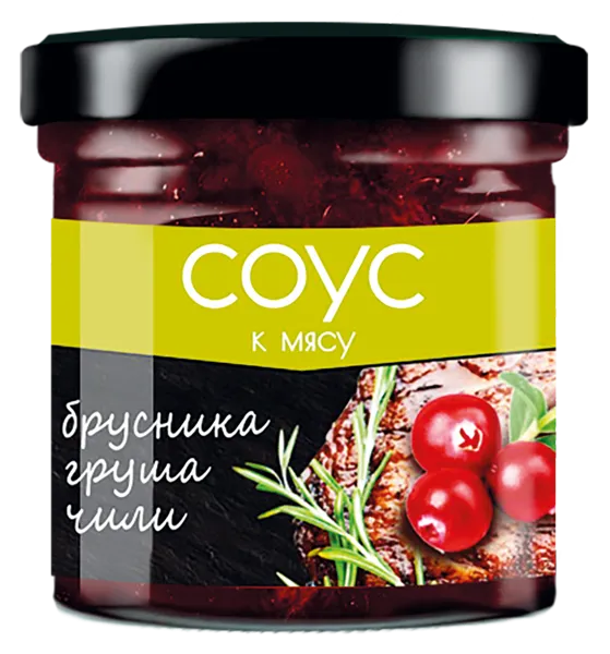 Изображение Соус брусничный Сибирская ягода груша чили ТПК САВА с/б, 100 г