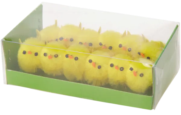 Изображение Сувенир Пасхальный Купман цыпленок желтый ассорти Купман Интернэшнл , 12 шт