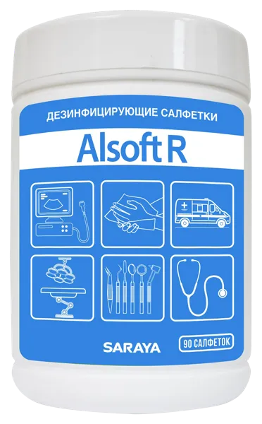 Изображение Салфетки влажные Алсофт R дезинфицирующие ЗетТек ООО п/у, 90 шт