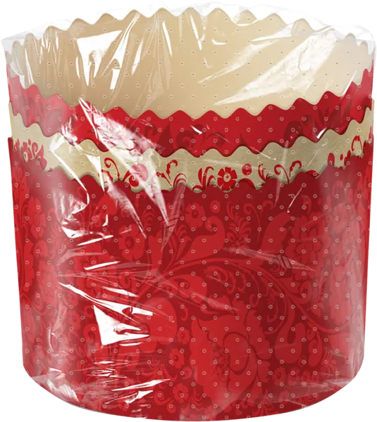 Изображение Форма 12см для кулича Домашняя кухня бумажная Топ Продукт к/у, 3 шт