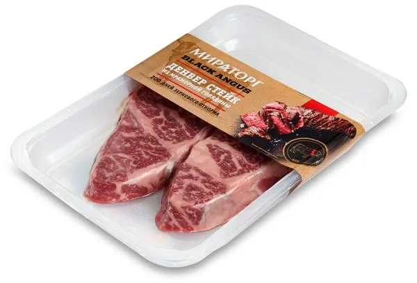 Изображение Мясо охлаждённое Стейк Денвер из мраморной говядины Мираторг ТК в/у, 290 г