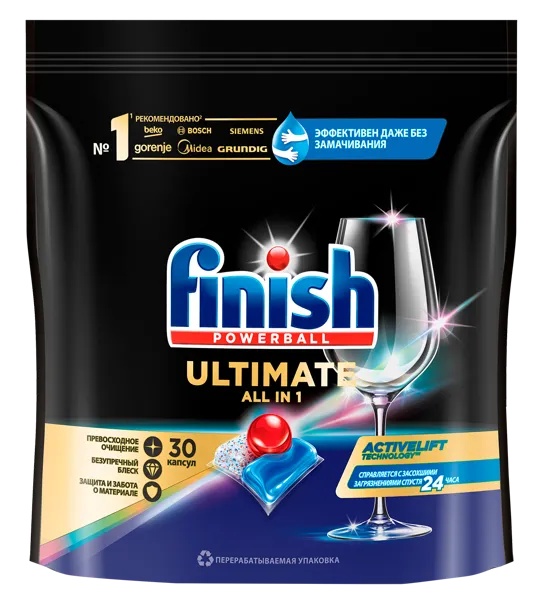 Изображение Таблетки для ПММ Финиш ультимейт все в одном Бенкизер м/у, 30 шт