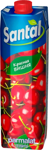Изображение Напиток сокосодержащий Сантал красная вишня Пармалат т/п, 1,05 л