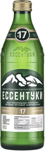 Изображение Мин вода газ рН6,6-6,9 Ессентуки №17 лечебная Тэсти с/б, 0,45 л