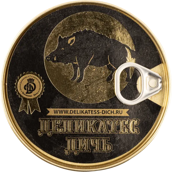 Изображение Мясо кабана Деликатес дичь тушеное Деликатес дичь ж/б, 325 г