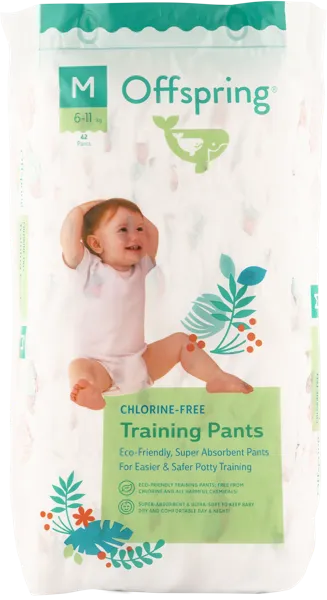 Изображение Трусики M 6-11кг Оффспринг совы джунгли рыбки Фуджиан Блю м/у, 42 шт