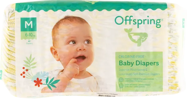 Изображение Подгузники М 6-10кг Оффспринг Фуджиан Блю м/у, 42 шт