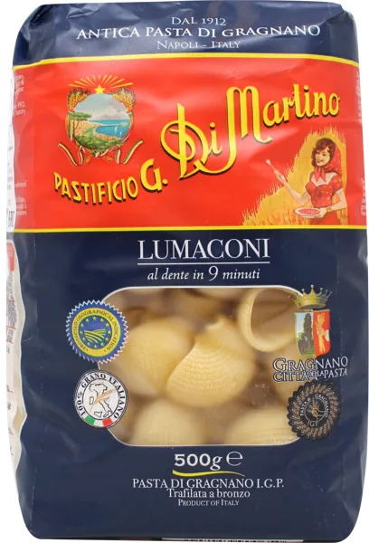 Изображение Макароны из твердых сортов Ди Мартино из Граньяно лумакони Ди Мартино м/у, 500 г