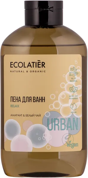 Изображение Пена для ванны Эколатье урбан БИО амарант белый чай ЭкоЛаборатория п/у, 600 мл