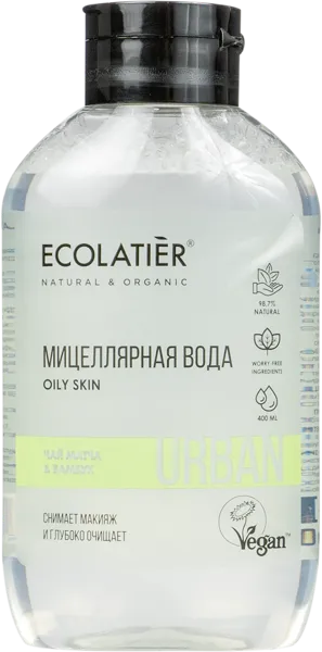 Изображение Мицеллярная вода для лица Эколатье урбан БИО чай матча бамбук очищение ЭкоЛаборатория п/у, 400 мл