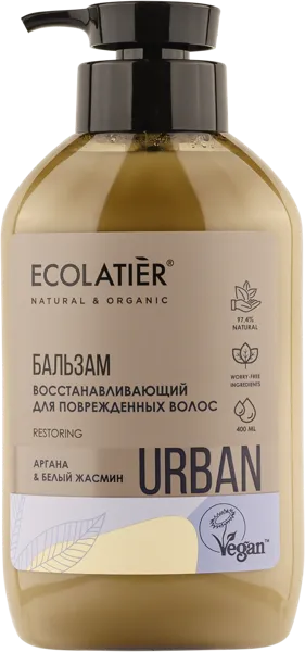 Изображение Бальзам для поврежден волос Эколатье урбан БИО восстанавливающий ЭкоЛаборатория п/у, 400 мл