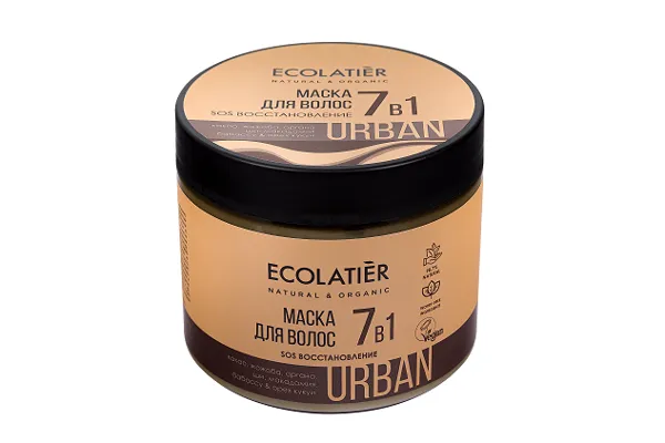 Изображение Маска для всех типов волос Эколатье урбан БИО восстанавливающая 7в1 ЭкоЛаборатория п/у, 380 мл