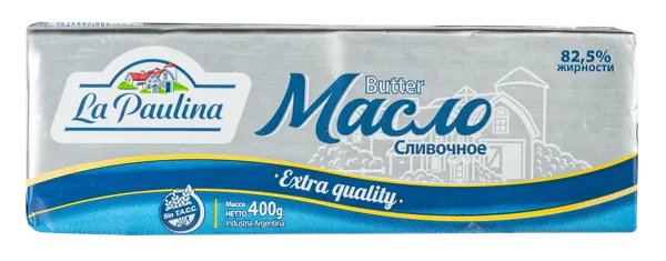Изображение Масло 82,5% сливочное Ла Паулина Молфино м/у, 400 г
