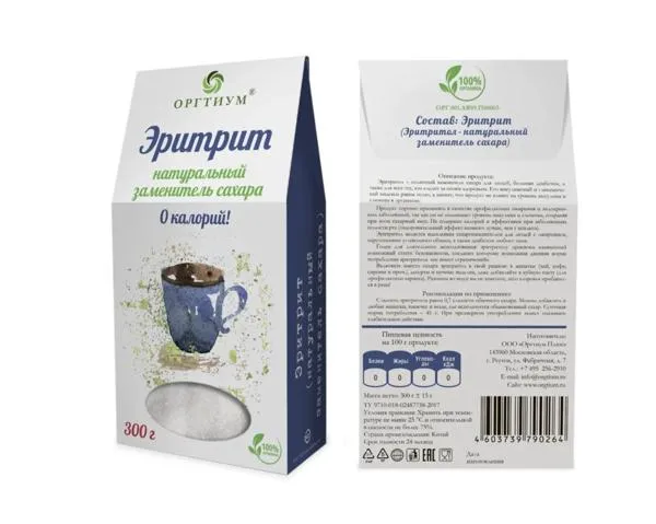 Изображение Эритрит Оргтиум Оргтиум кор, 250 г