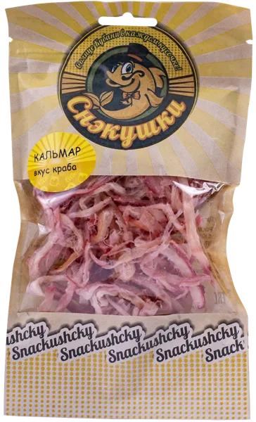Изображение Кальмар Снэкушки стружка со вкусом краба Мистер Снэк м/у, 70 г