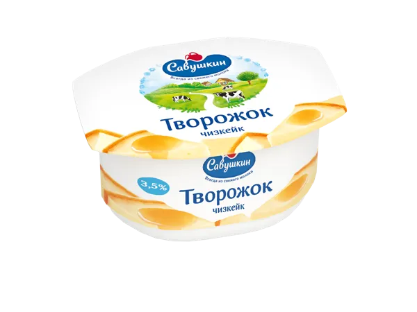 Изображение Творог 3,5% Савушкин чизкейк Савушкин продукт п/б, 120 г