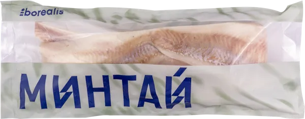 Изображение Рыба замороженная Бореалис минтай филе без кожи Норебо Ру м/у, 650 г