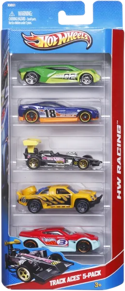 Изображение Машина 1:64 от 3х лет Хот вилс базовая Маттэл к/у, 5 шт