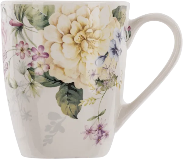 Изображение Кружка 300мл белая Купман с цветами Купман Интернэшнл к/у, 1 шт