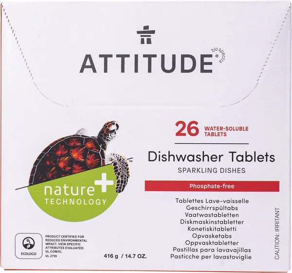 Изображение Таблетки для ПММ Аттитюд БИО все в одном Био Спектра п/у, 26 шт