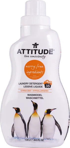 Изображение Средство для стирки жидкое Аттитюд БИО цитрус зест универсальное Био Спектра п/у, 1 л
