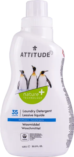 Изображение Средство для стирки жидкое Аттитюд БИО уайлдфлауерз универсальн Био Спектра п/у, 1 л
