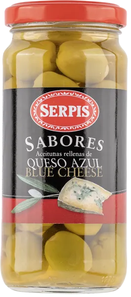 Изображение Оливки с голубым сыром Серпис из Аликанты мансанилья Кандидо Миро с/б, 235 г