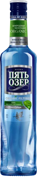 Изображение Водка Спирт Альфа 40% Пять Озер органик Омсквинпром с/б, 0,5 л