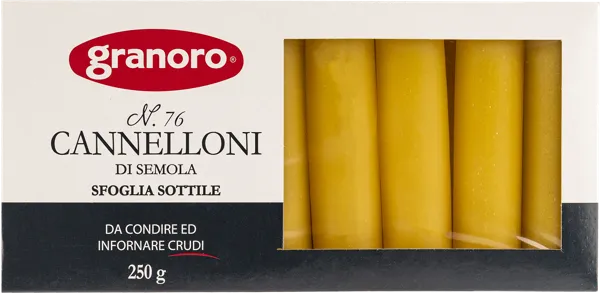Изображение Макароны из твердых сортов Граноро из Апулии каннеллони № 76 Аттилио кор, 250 г