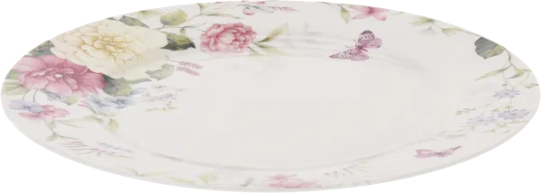 Изображение Тарелка 27см белая Купман с цветами Купман Интернэшнл , 1 шт