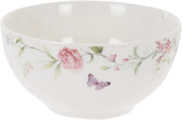 Изображение Салатник 310мл белый Купман с цветами Купман Интернэшнл , 1 шт