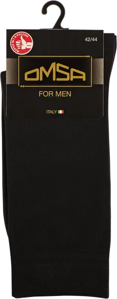 Изображение Носки мужские размер 42-44 Омса классик 204 неро Омса к/у, 1 пара