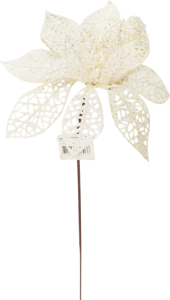 Изображение Цветок 21см на палочке Купман розовый золото белый Купман Интернэшнл , 1 шт