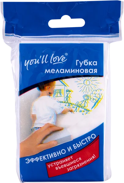 Изображение Губка универсальная Юл Лав меламиновая Юл Лав м/у, 1 шт